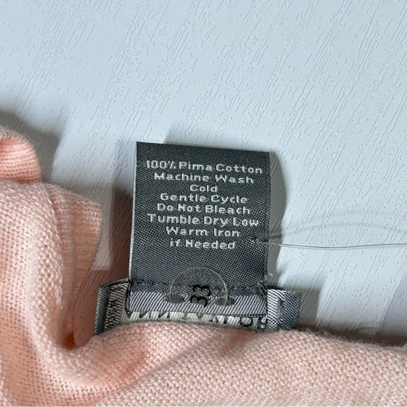 Ann Taylor NWT Pink bottom front with Ruffle Cardigan Size L - Picture 6 of 12